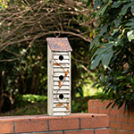 Glitzhome 18in Distressed Solid Wood Bird Houses