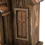 Glitzhome 24in Large Rustic Wood Natural Bird Houses
