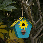 Glitzhome 10.75in Metal Licence Plate Bird Houses
