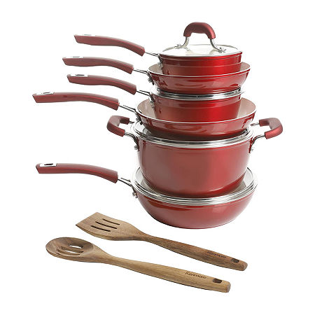 Oster 12-pc. Cookware Set, One Size, Red