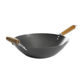 KitchenAid Hard Anodized Induction Nonstick Stir Fry Pan/Wok with Helper  Handle, 12.25 Inch, Matte Black