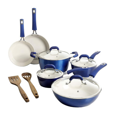 Oster 12-pc. Aluminum Non-Stick Cookware Set, Color: Blue - JCPenney