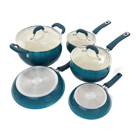 Oster 8-pc. Non-Stick Cookware Set, One Size, Blue