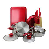 Dolly Parton 10-pc. Aluminum Cookware Set, Color: Red - JCPenney