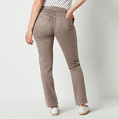 Liz Claiborne-Tall Womens High Rise Wide Leg Pull-On Pants