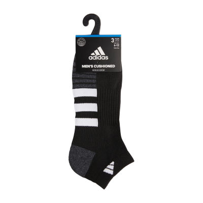 adidas Cushioned Mens 3 Pair Low Cut Socks