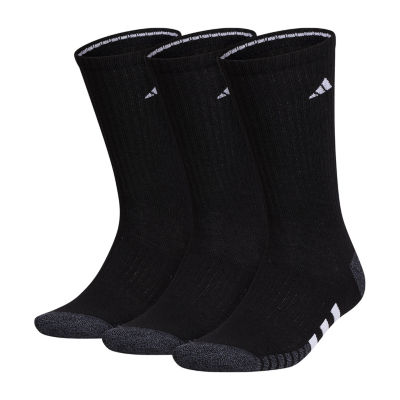 adidas Cushioned Mens 3 Pair Big and Tall Crew Socks