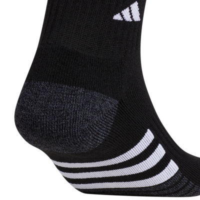 adidas Cushioned Mens 3 Pair Big and Tall Quarter Ankle Socks