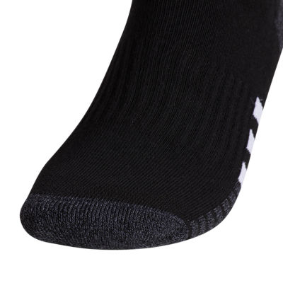 adidas Cushioned Mens 3 Pair Big and Tall Quarter Ankle Socks