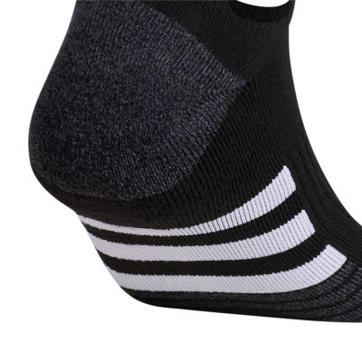 adidas Cushioned Mens 3 Pair Big and Tall No Show Socks