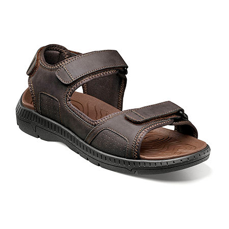 Nunn Bush Mens Laguna Strap Sandals, 8 Medium, Brown