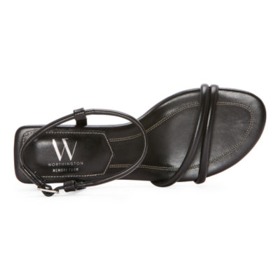 Worthington Womens Causey Strap Sandals