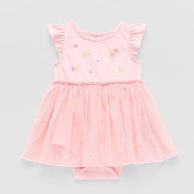 Okie Dokie Baby Girls Short Sleeve A-Line Dress