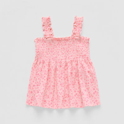 Okie Dokie Baby Girls Square Neck Sleeveless Tank Top