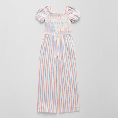 Thereabouts Little & Big Girls Short Sleeve Jumpsuit