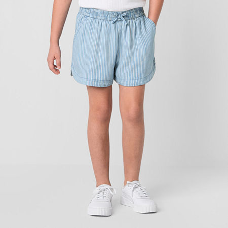 Thereabouts Little & Big Girls Shortie Short, X-large (18.5) Plus, Blue
