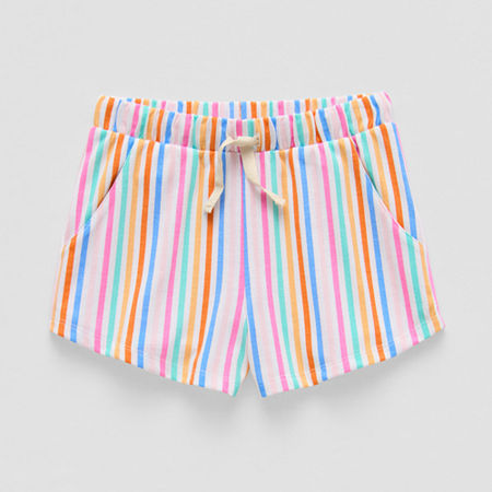 Thereabouts Little & Big Girls Pull-On Short, Xx-small (4-5), White