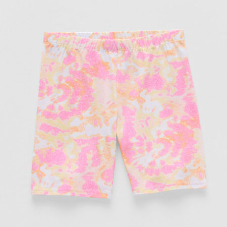 Thereabouts Print Little & Big Kid Girls 6" Bike Short, Medium (10-12), Pink