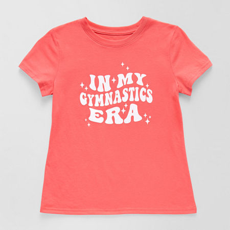 Xersion Little & Big Girls Crew Neck Short Sleeve Graphic T-Shirt, 3x-large (22.5) Plus, Pink