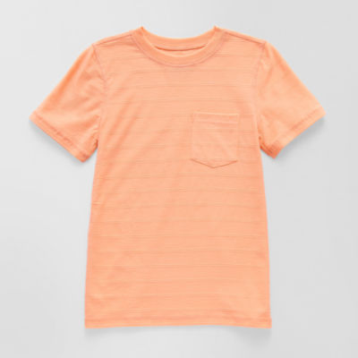 Thereabouts Little & Big Kid Boys Easy-on + Easy-off Sensory Friendly Crew Neck Short Sleeve Adaptive T-Shirt