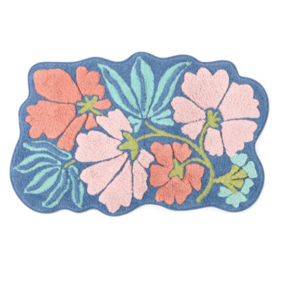 Home Expressions Dazed Floral 20"X32" Bath Rug, Color: Dazed Floral - JCPenney