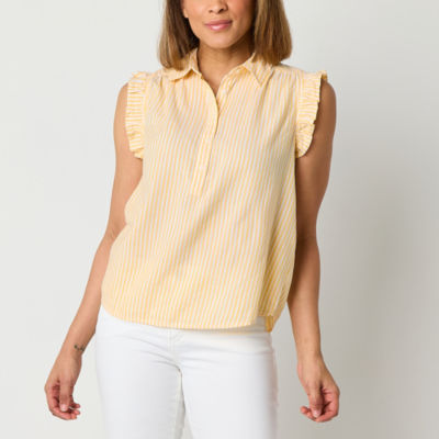 St. John's Bay Womens Short Sleeve Blouse