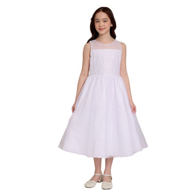 Bonnie Jean Little & Big Kid Girls Sleeveless Flower Girl Fit + Flare Dress