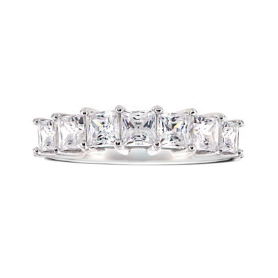 DiamonArt® Cubic Zirconia Sterling Silver 7-Stone Ring