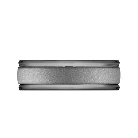 Mens 7mm Tantalum Dark Grey Powder Coated Wedding Band, 12, Grey