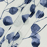 Fieldcrest Arden Botanical Leaf Cotton Sheer Rod Pocket Single Curtain Panel