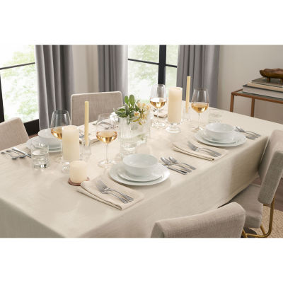 Fieldcrest Luxury Cotton-Linen Herringbone 4-pc. Napkins