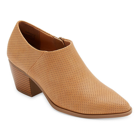 a.n.a Womens Robin Booties Stacked Heel