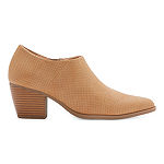 a.n.a Womens Robin Booties Stacked Heel