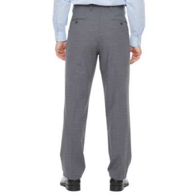 Stafford Signature Smart Wool Mens Stretch Fabric Classic Fit Flat Front Suit Pant