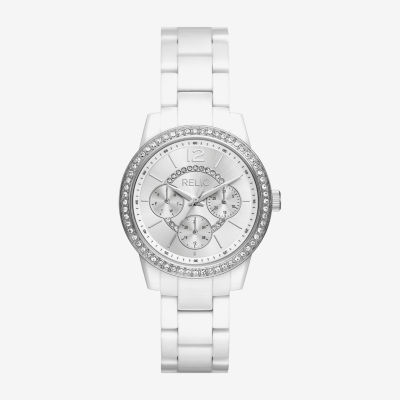 Relic By Fossil Womens White Bracelet Watch Zr16029