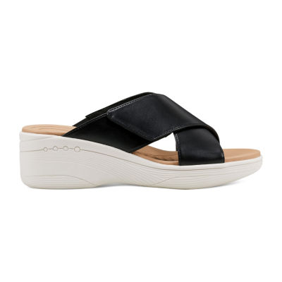 Easy Spirit Womens Bindie Wedge Sandals