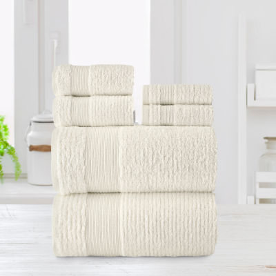 Chic Home Jacquard Weave 6-pc. Bath Towel Set
