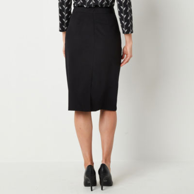 Liz Claiborne Womens Mid Rise A-Line Skirt-Tall