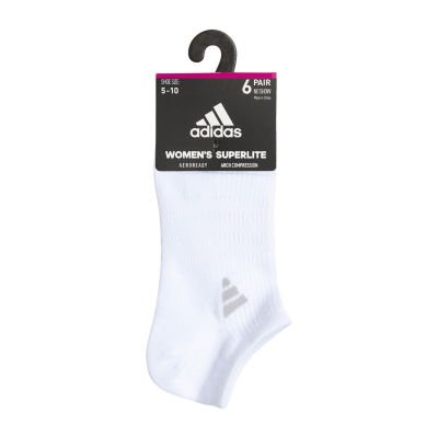 adidas Superlite 6 Pair No Show Socks Womens