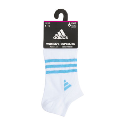 adidas Superlite 6 Pair No Show Socks Womens