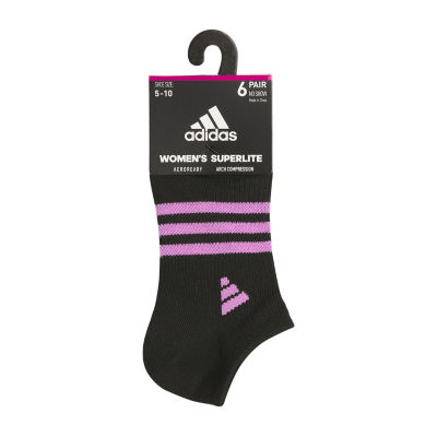 adidas Superlite 6 Pair No Show Socks Womens