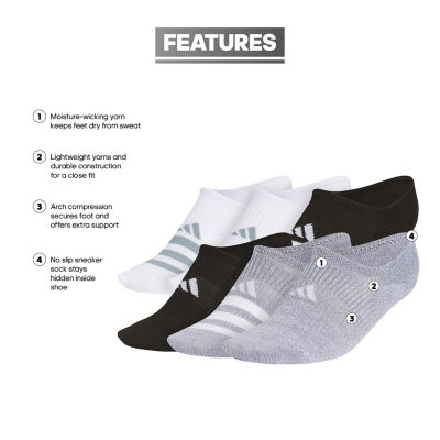 adidas Superlite 6 Pair Multi-Pack Liner Socks - Womens