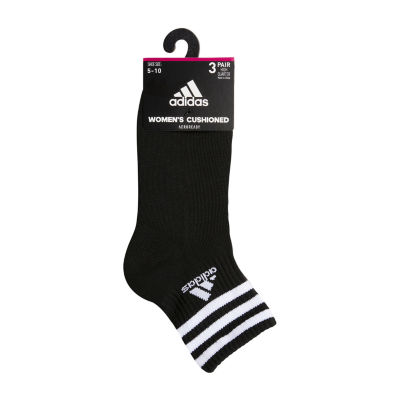 adidas 3 Pair Quarter Ankle Socks Womens