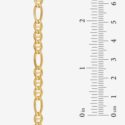 Made in Italy 14K Gold Inch Solid Link Chain Necklace