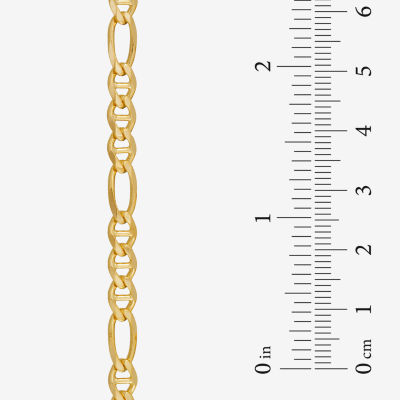 Made in Italy 14K Gold 22 Inch Solid Link Chain Necklace