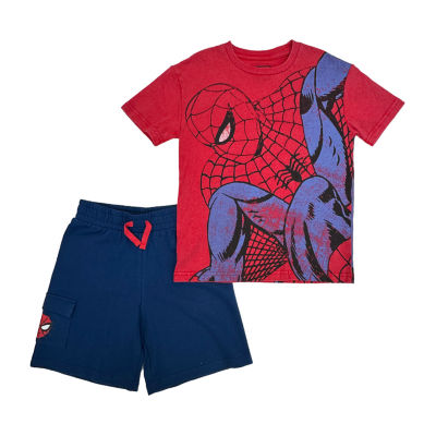 Disney Collection Little & Big Boys 2-pc. Marvel Spiderman Short Set