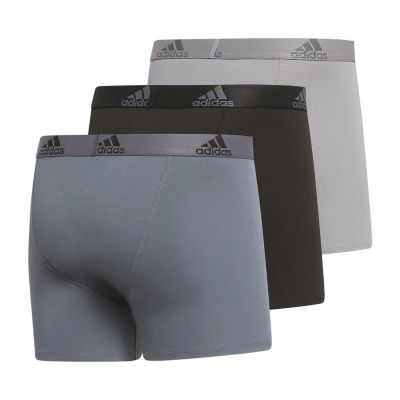 adidas Stretch Cotton Mens 3 Pack Trunks