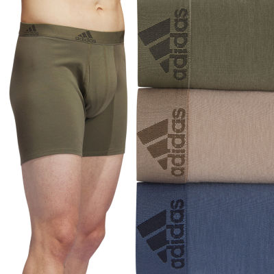 adidas Stretch Cotton Mens 3 Pack Boxer Briefs