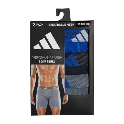 adidas Performance Mesh Mens 3 Pack Boxer Briefs