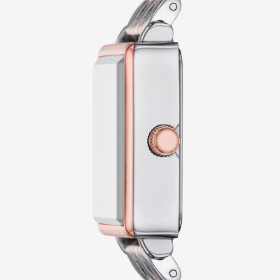 Geneva Womens Crystal Accent Silver Tone Bracelet Watch Fmdjm306